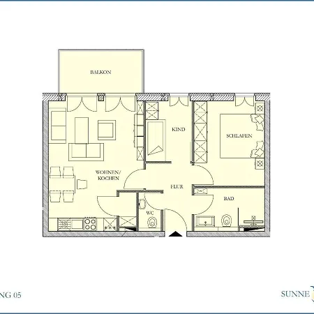 Sunnevelt-apartment-5 * Kuehlungsborn